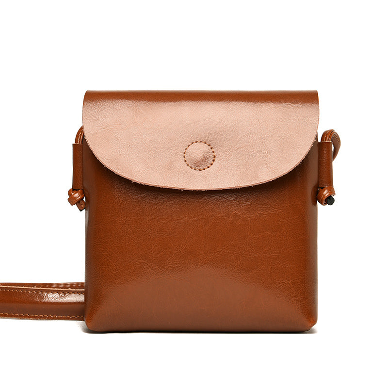 Sac messager en cuir souple pour femme de nouveau style