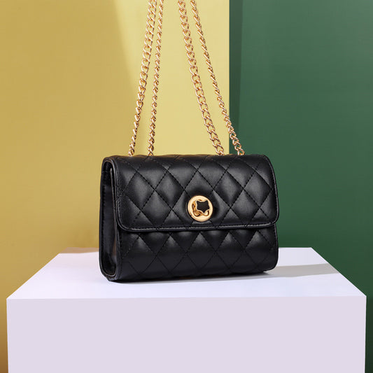 Bolso pequeño con cadena rombal de Fashion Net Celebrity para mujer, popular, con un solo hombro