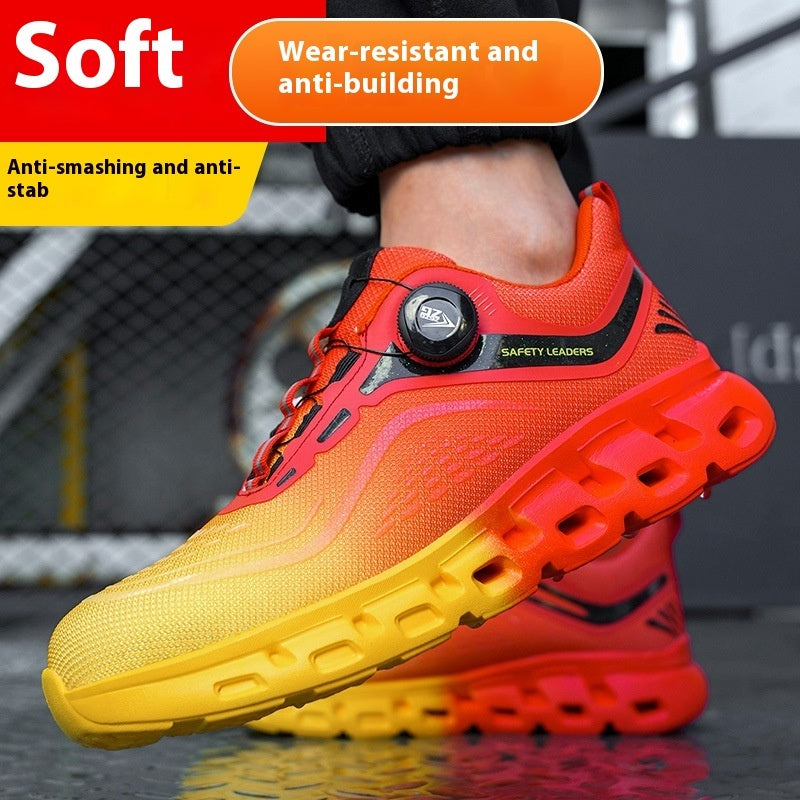 Anti-smashing Anti-penetration Steel Toe Breathable And Wearable Safety Shoes