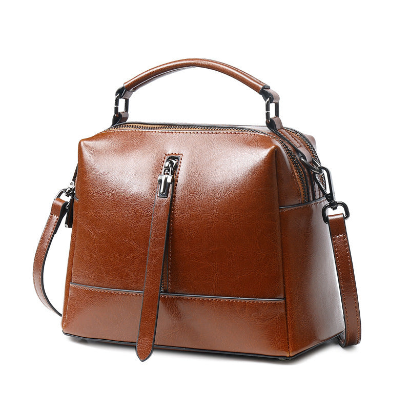 Vintage Leather Single-shoulder Messenger Bag