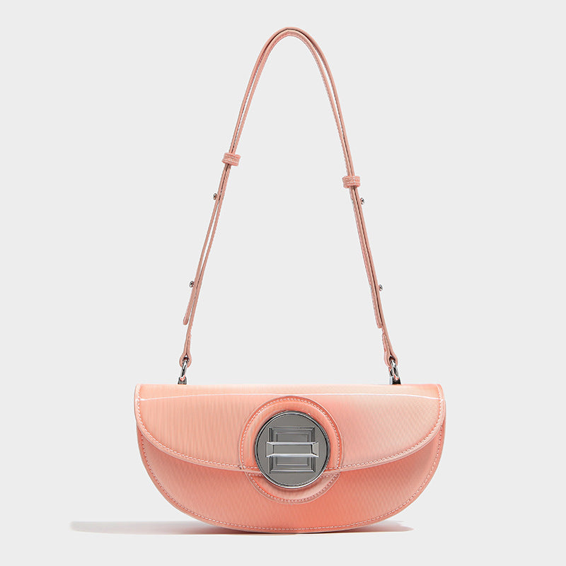 Fashion Premium Half Round Saddle Gradient Shoulder Bag