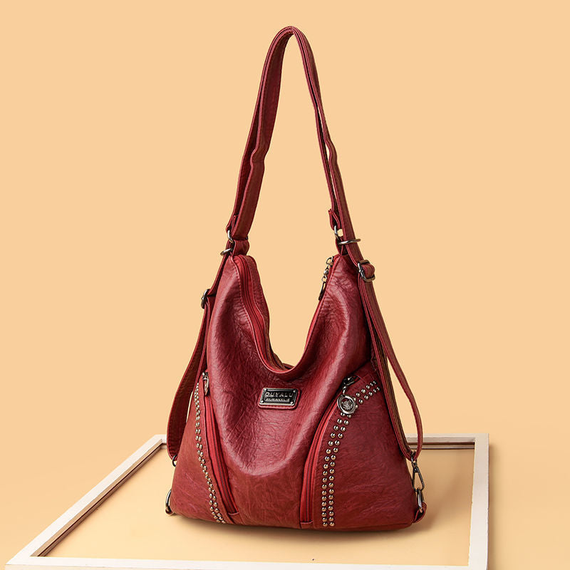 Women's Textured Large-capacity Shoulder Bag