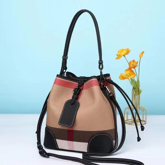 High Grade Leather Bucket Bag