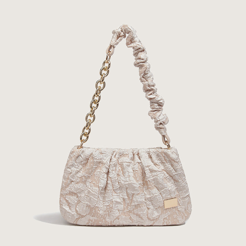 One Shoulder Messenger Chain Cloud Bag