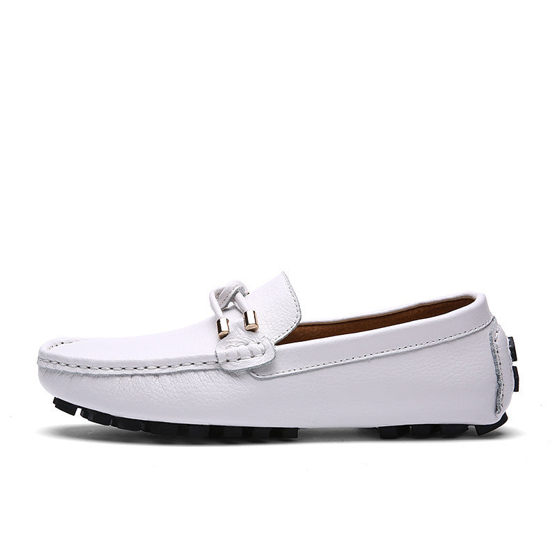 Men's Peas Shoes British Style Lazy Slip On