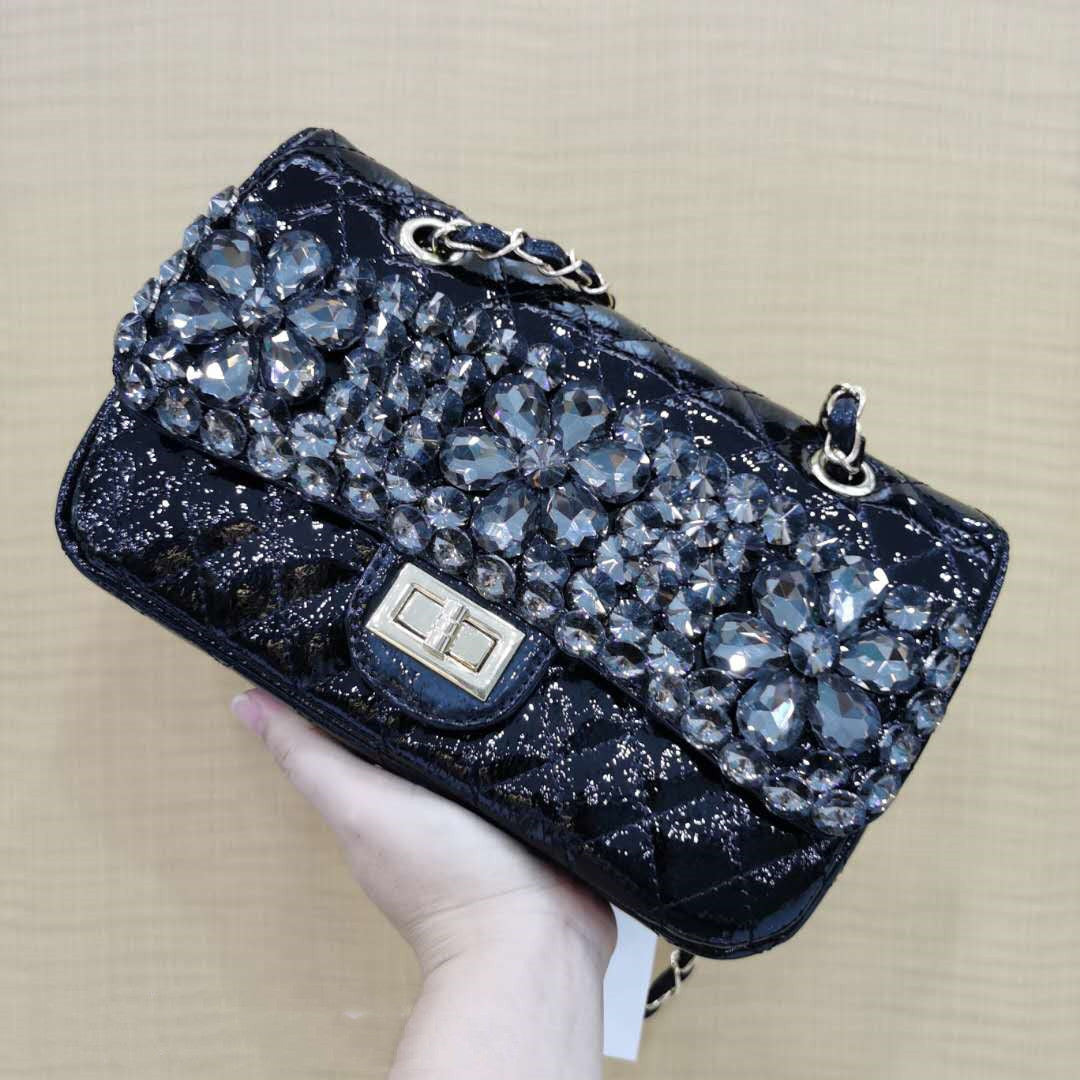 Diamond Bag With Diamond Rhinestones Clutch Shoulder Crossbody