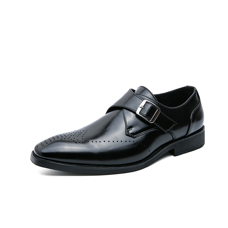 Chaussures en cuir respirantes pour hommes, grandes tailles, pour loisirs d'automne