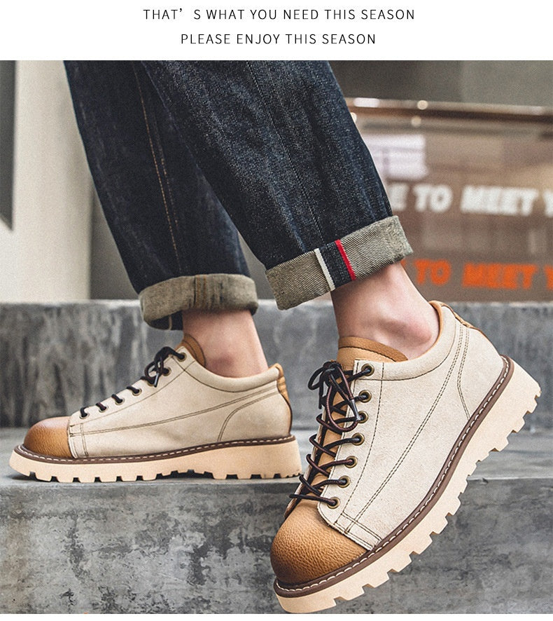 National Fashion Youth All-matching Comfortable Platform Round Head Outdoors Commute Work Shoes