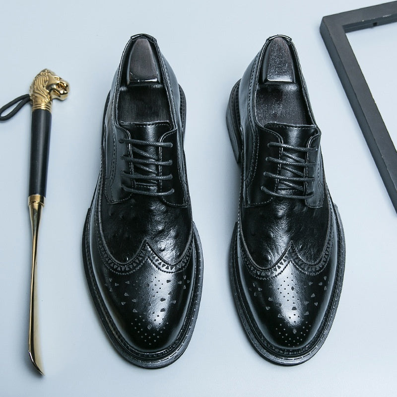 Chaussures d'affaires en cuir pour hommes de style britannique