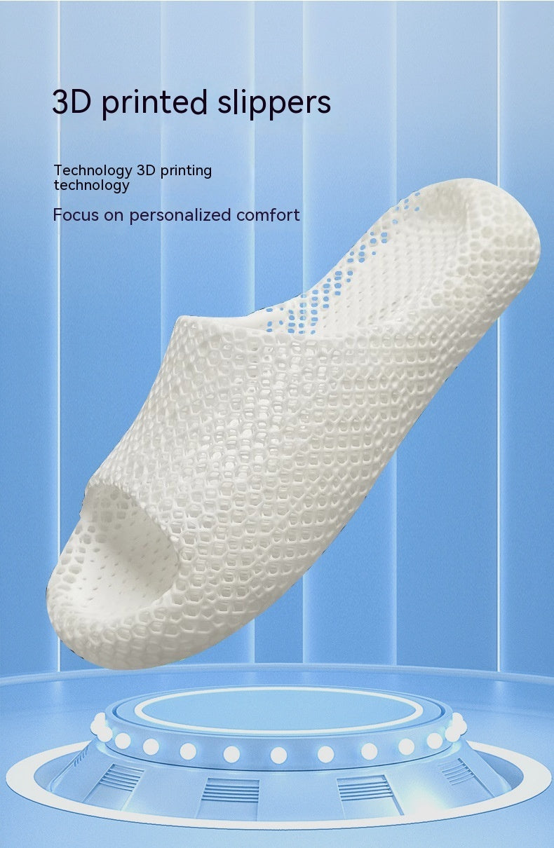 Chaussons imprimés en 3D pour hommes et femmes