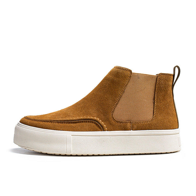 Men's Retro Slip-on Working Boots