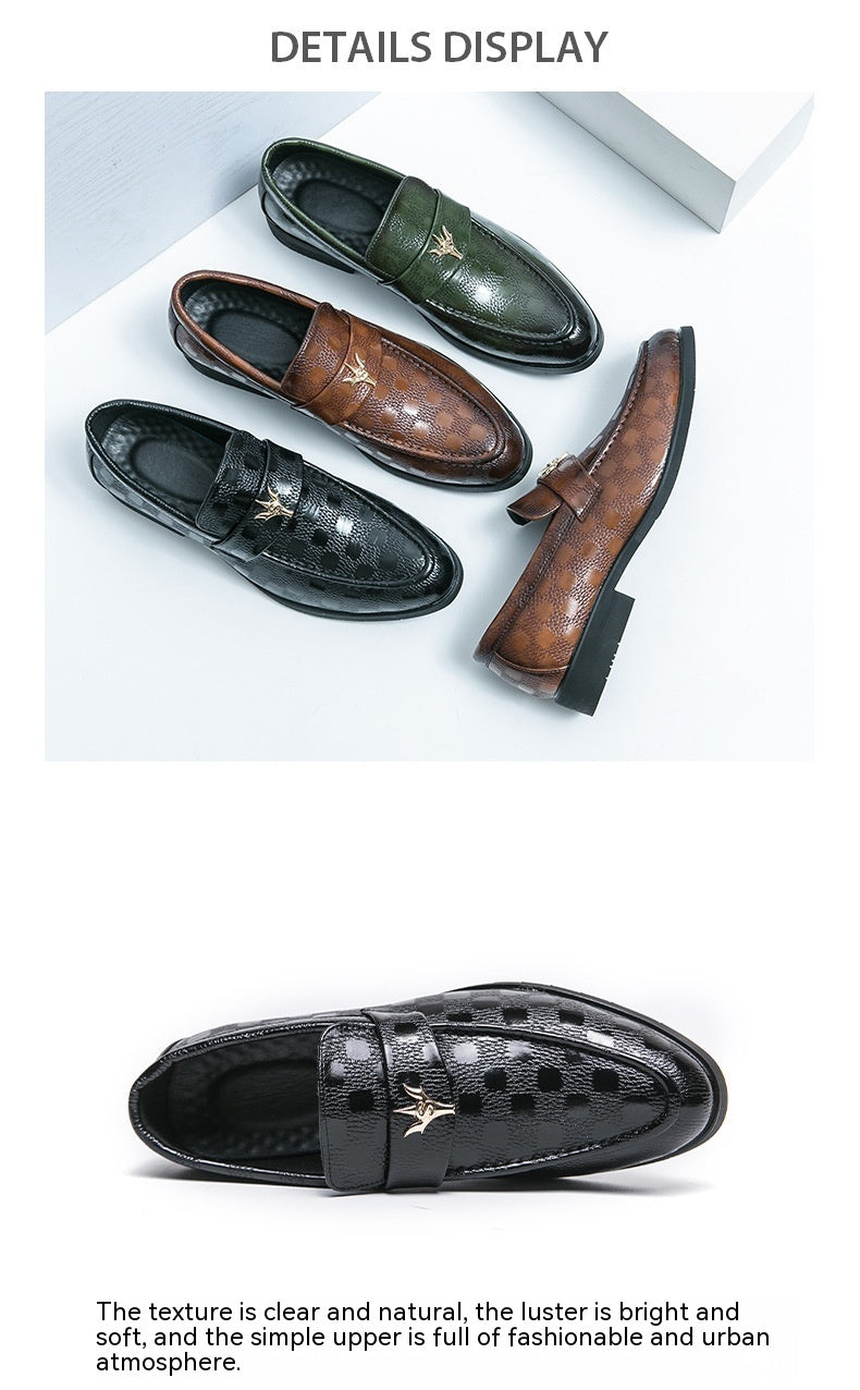 Zapatos de cuero para negocios, formales, europeos y americanos para hombres