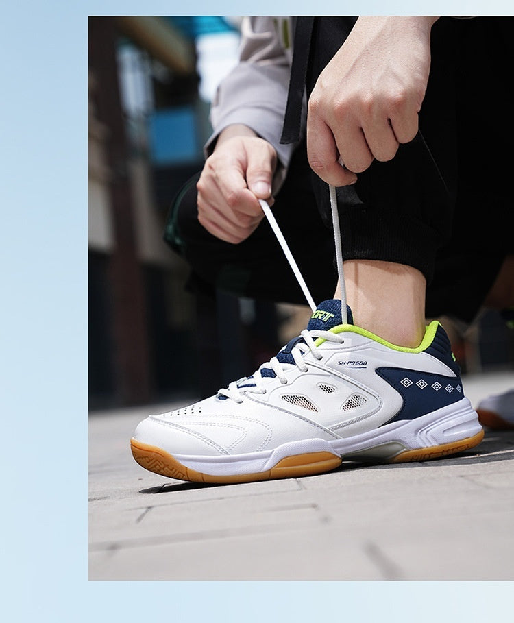 Zapatillas de entrenamiento de competición de malla con parte inferior de tendón Zapatillas de tenis de mesa y voleibol