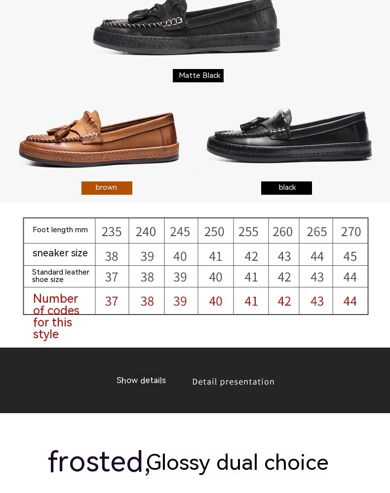 Summer British Style Leather Slip-on Casual Men's Shoes