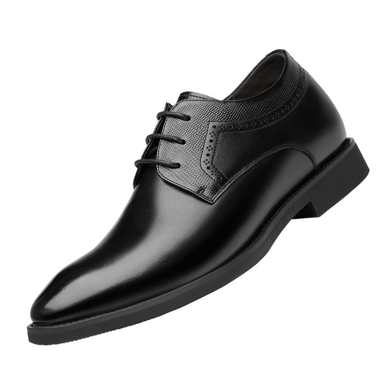 Zapatos formales de negocios de cuero Zapatos casuales puntiagudos para hombres