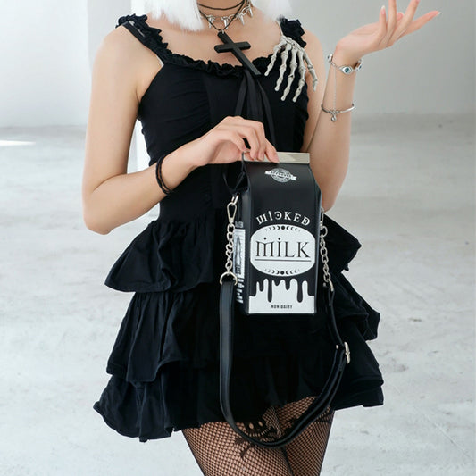 Milk Bucket One Shoulder Hand Hold Diagonal Bag Chain