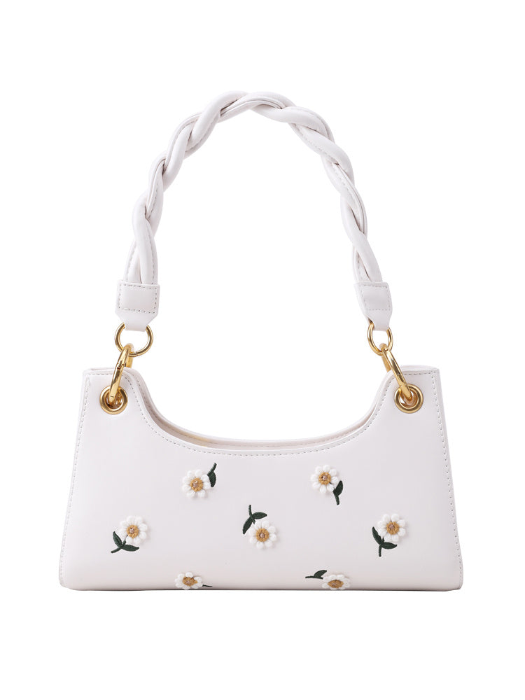 Underarm Popular Flower Tote Shoulder Bag