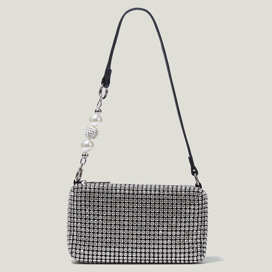 Nuevo bolso de mano con diamantes de imitación para la noche