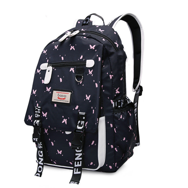 Female Backpack Student School Bag Junior High School Student High School Student Student Backpack Printing