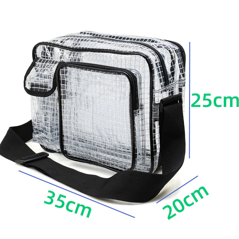 Sac en PVC anti-poussière transparent à double compartiment