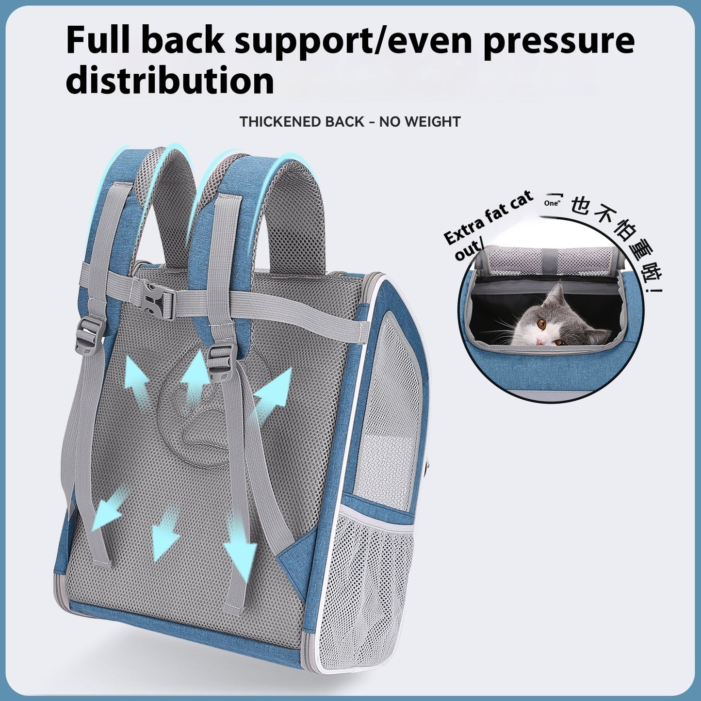 Mochila plegable y transpirable para mascotas, ideal para salir