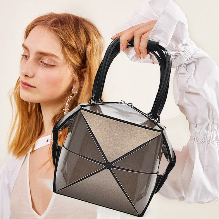 Sac de variété tendance pliable et portable avec laser diamant géométrique