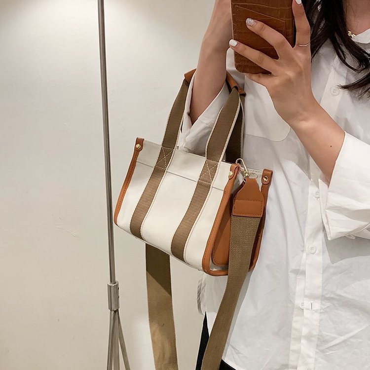 Sac fourre-tout en toile simple et tendance pour femme