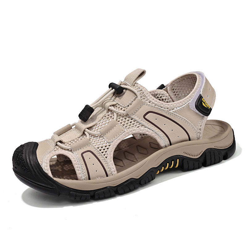 Men's Sandals Breathable Soft Bottom Toe Cap Anti-collision