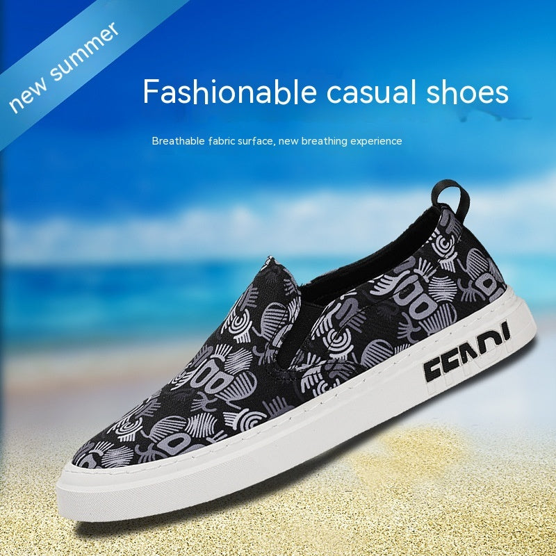 Men's Shoes Spring New Casual Versatile Shoes Korean Fashion Shoes Low-top Men's Canvas Shoes