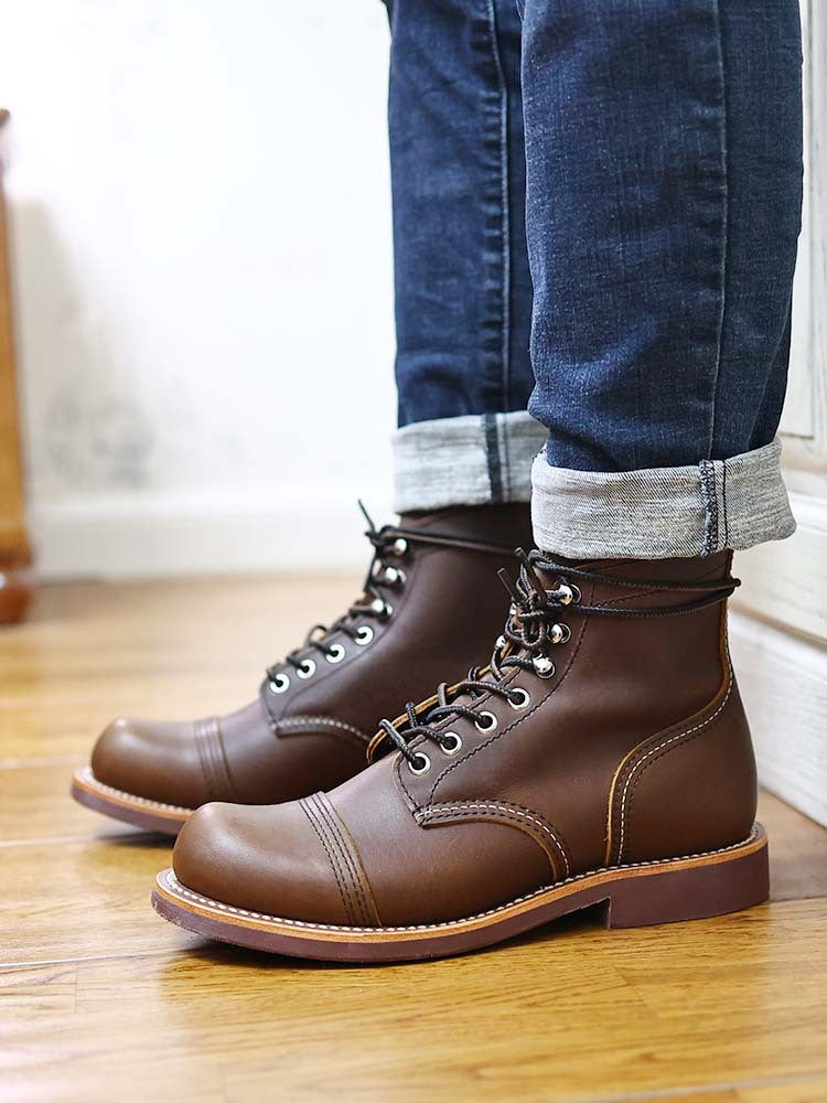 Vintage Work Boots High-top Casual Locomotive