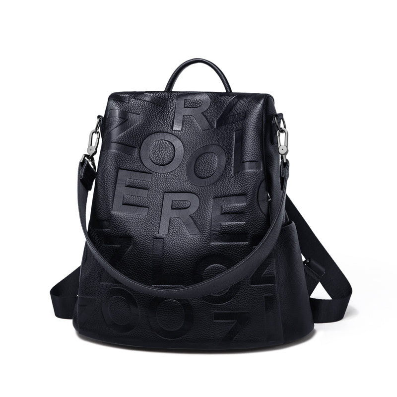 Sac à main tendance de grande capacité pour femme avec couche supérieure en cuir de vache