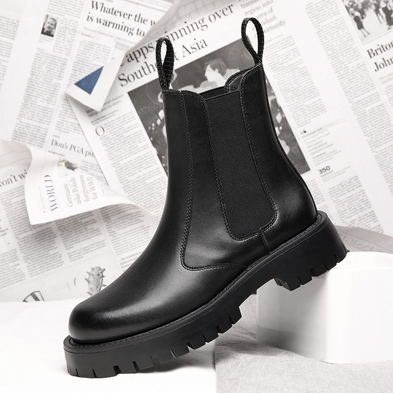 Bottes d'hiver doublées de polaire Dr Martens pour hommes de style coréen