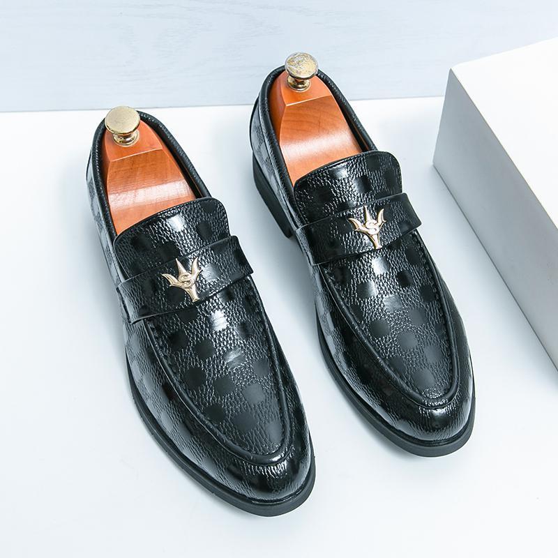 Chaussures d'affaires en cuir pour hommes de style européen et américain