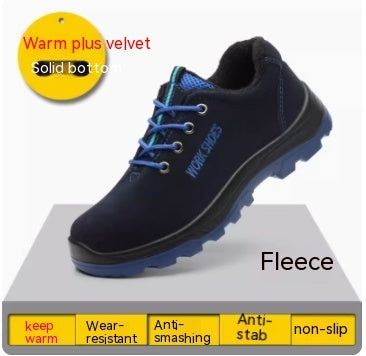 Chaussures de protection du travail pour hommes avec tête en acier anti-impact et anti-perforation