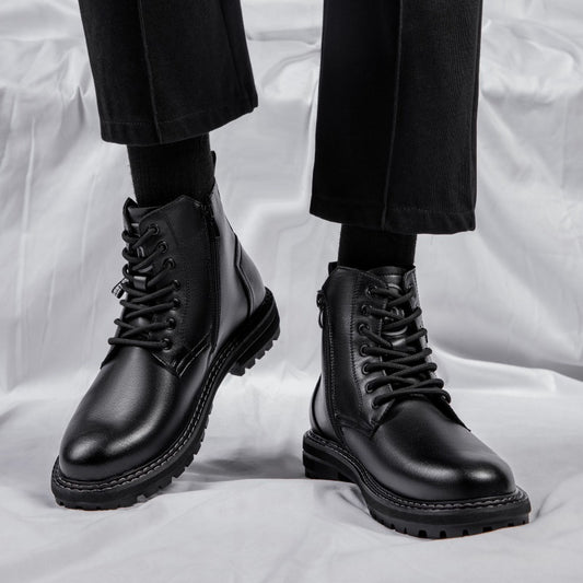 Bottes Dr Martens pour hommes, tendance, en velours, pour le travail