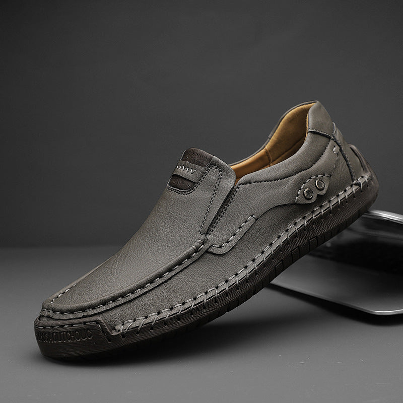 Chaussures en cuir faites main pour hommes de grande taille