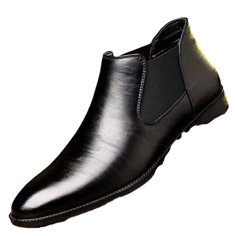 Zapatos de cuero de talla grande para negocios y ocio para hombres