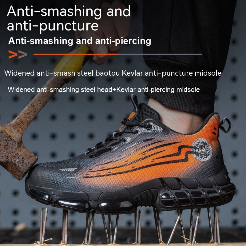 Breathable Labor Protection Shoes For Men And Women Are Safe Against Smashing And Puncturing