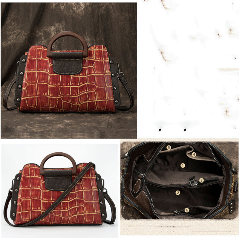 Tail Goods Leather Handbags Handbags Clearance Processing The First Layer Of Leather Diagonal Hand Bag Shoulder Bag