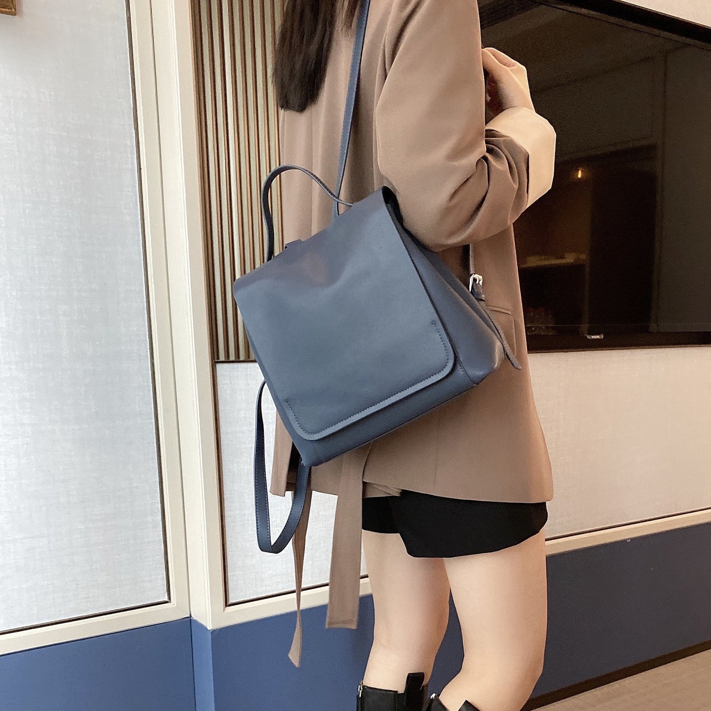 Simple Korean Style All Match Backpack