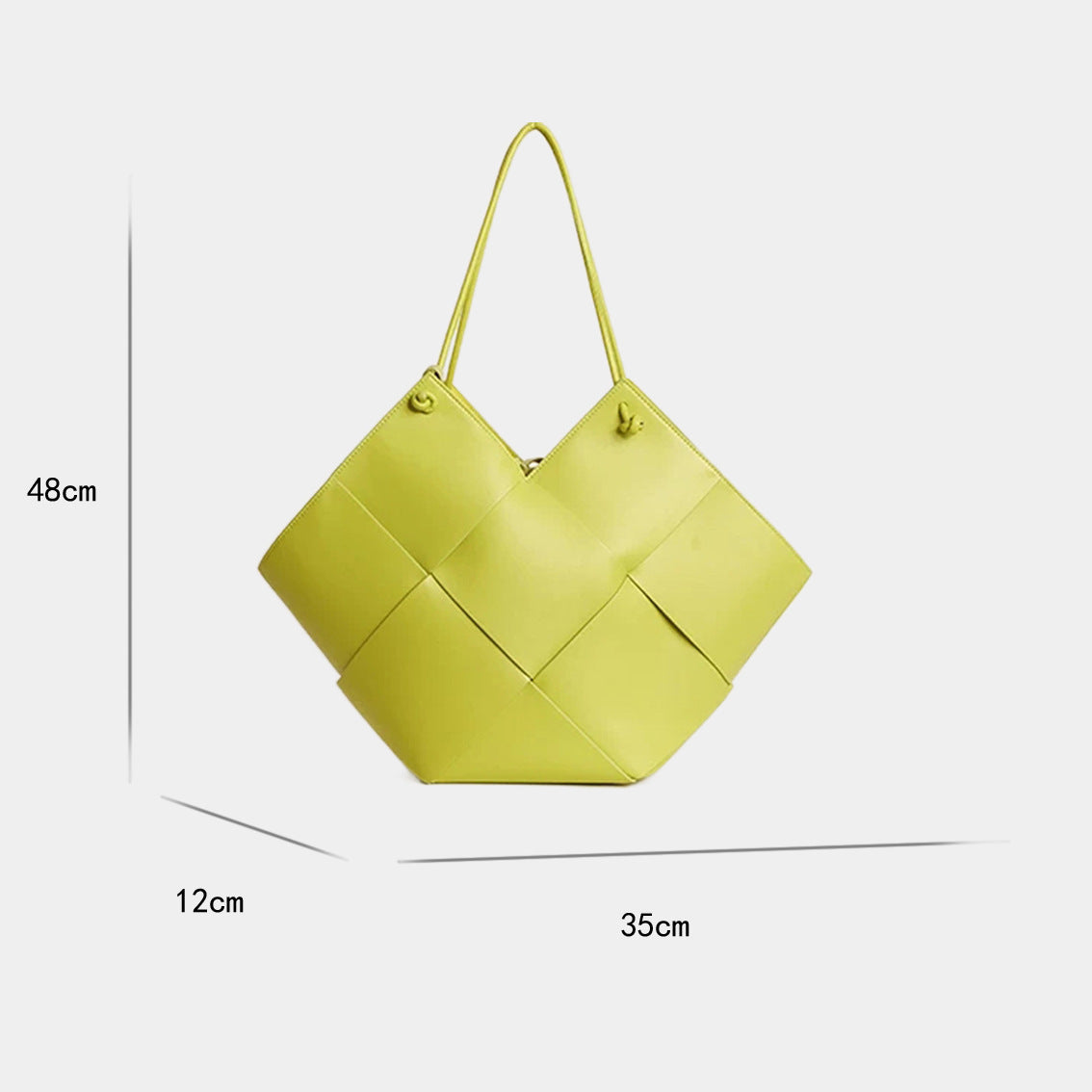 Bolso de mano de piel auténtica para mujer, bolso tejido, moda de primavera y verano