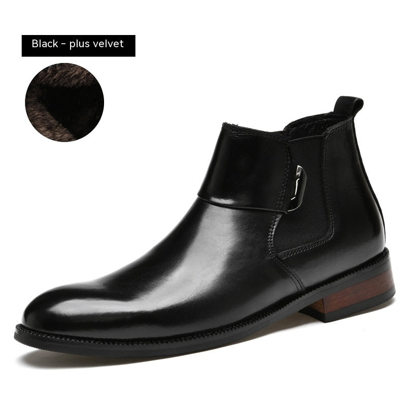 Botas Chelsea estilo retro británico para hombre