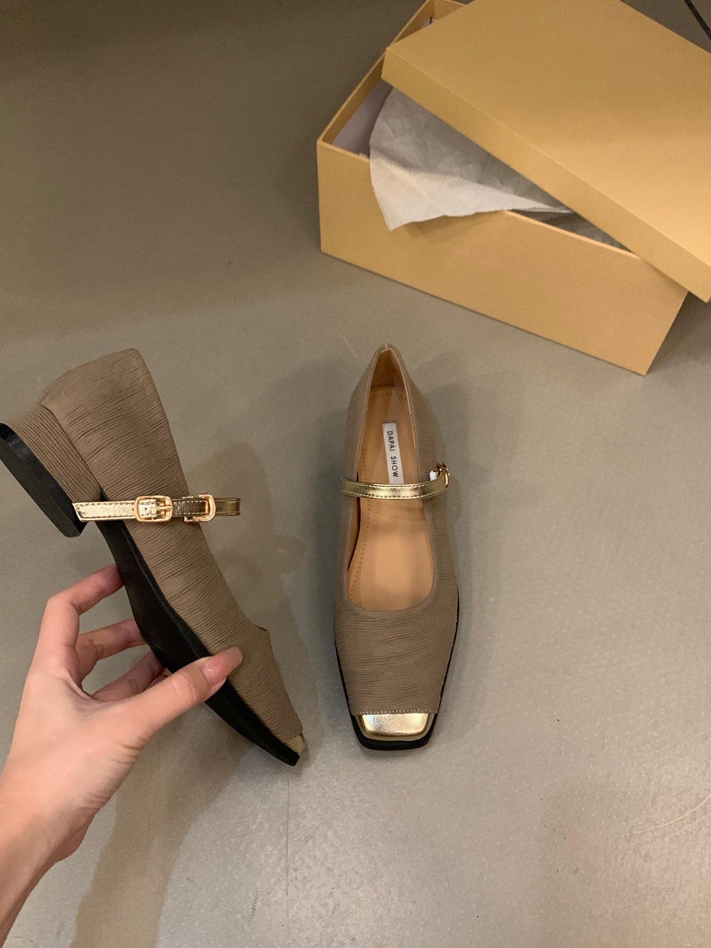 Chaussures Mary Jane classiques à talons épais pour femmes de style français