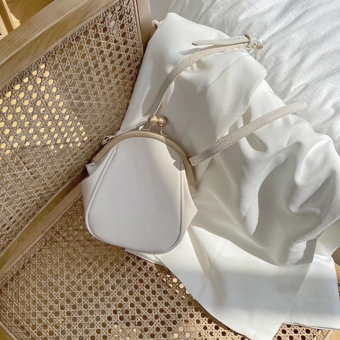 Petit sac messager rond à une épaule simple et polyvalent pour femme