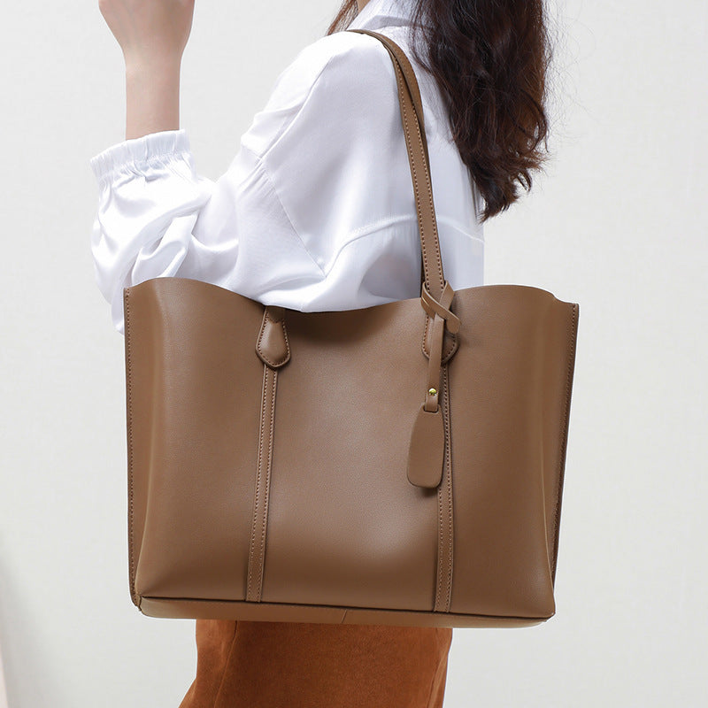 Large-capacity Leather Shoulder Bag Women