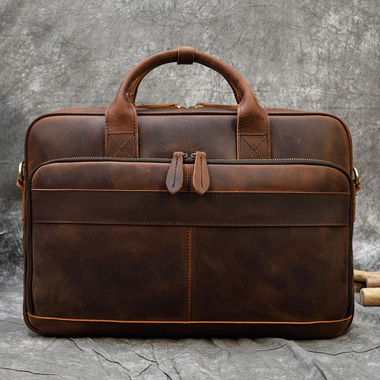 Men's Fashion Personality Leather Business Briefcase