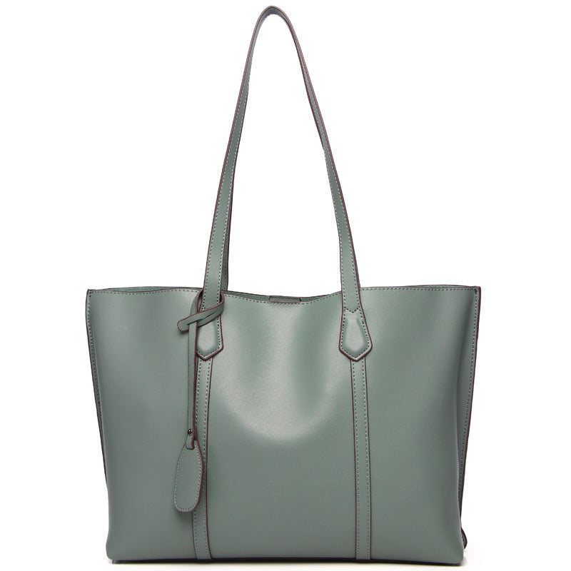 Large Capacity Leather Shoulder Tote Bag