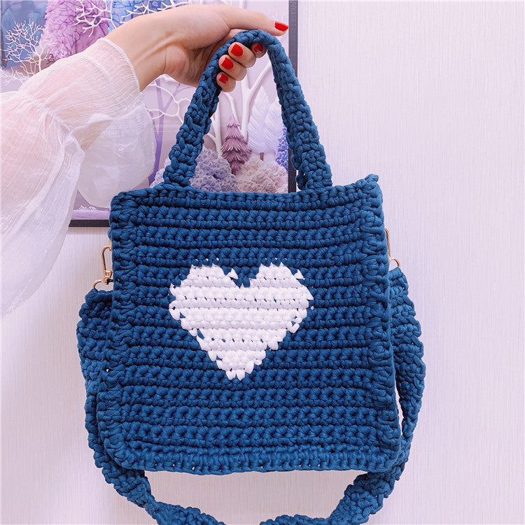 Bolso bandolera de lana para mujer, bonito y con un solo hombro