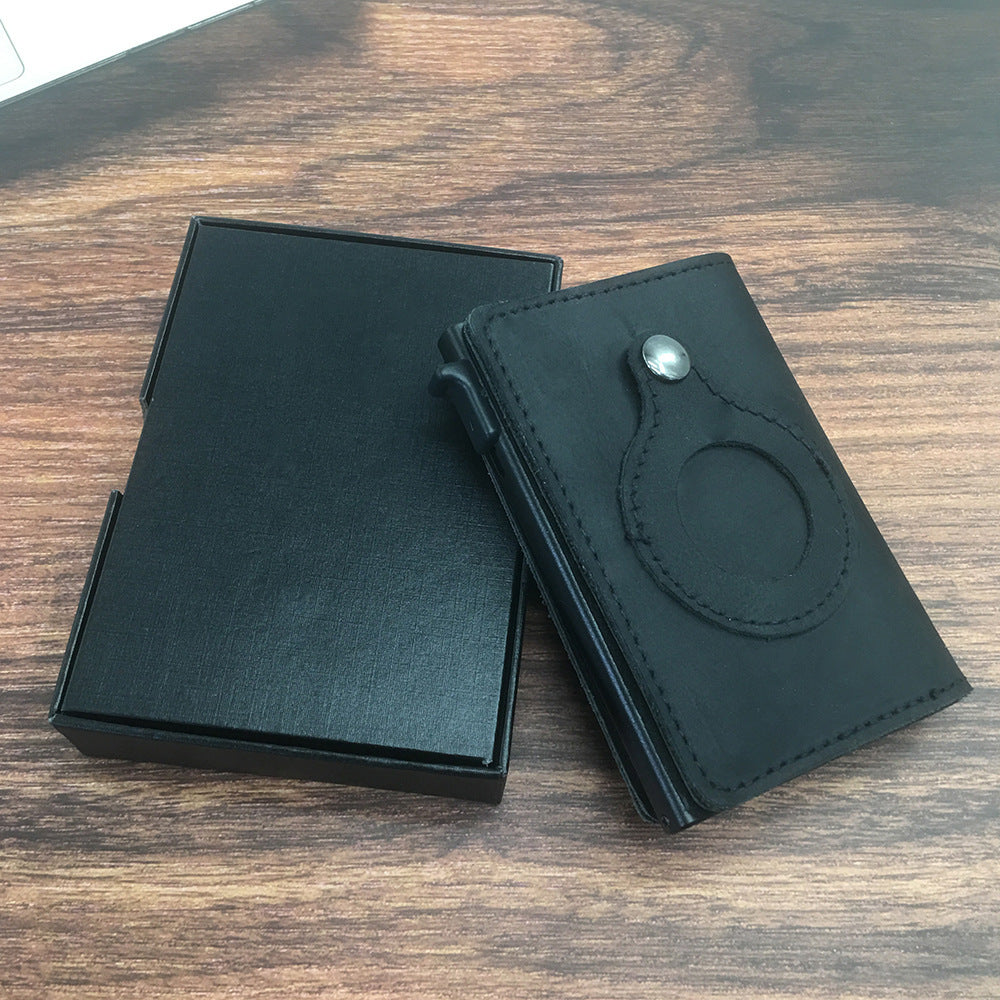 The First Layer Of Multi-card Slots Anti-theft Belt Positioning Leather Wallet