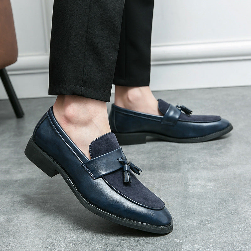 Men's Leather Shoes British Trend Slip-on Business Formal Men's Shoes